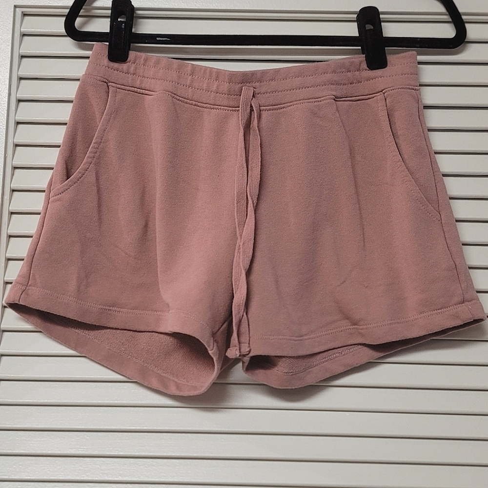 Bozzolo- Pink Loungewear Shorts With Drawstring & Pockets